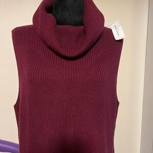 Banana Republic Deep Red Cowl Neck Sweater